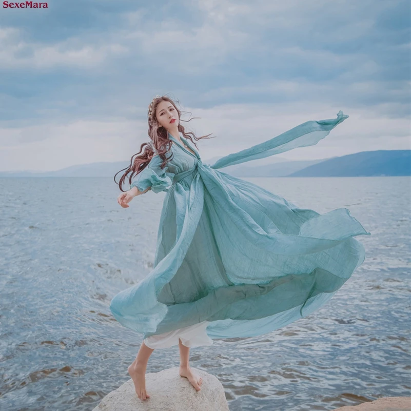 Модное Длинное Бандажное платье с рукавами фонариками 2021|fashion long dress|long dressdress fashion