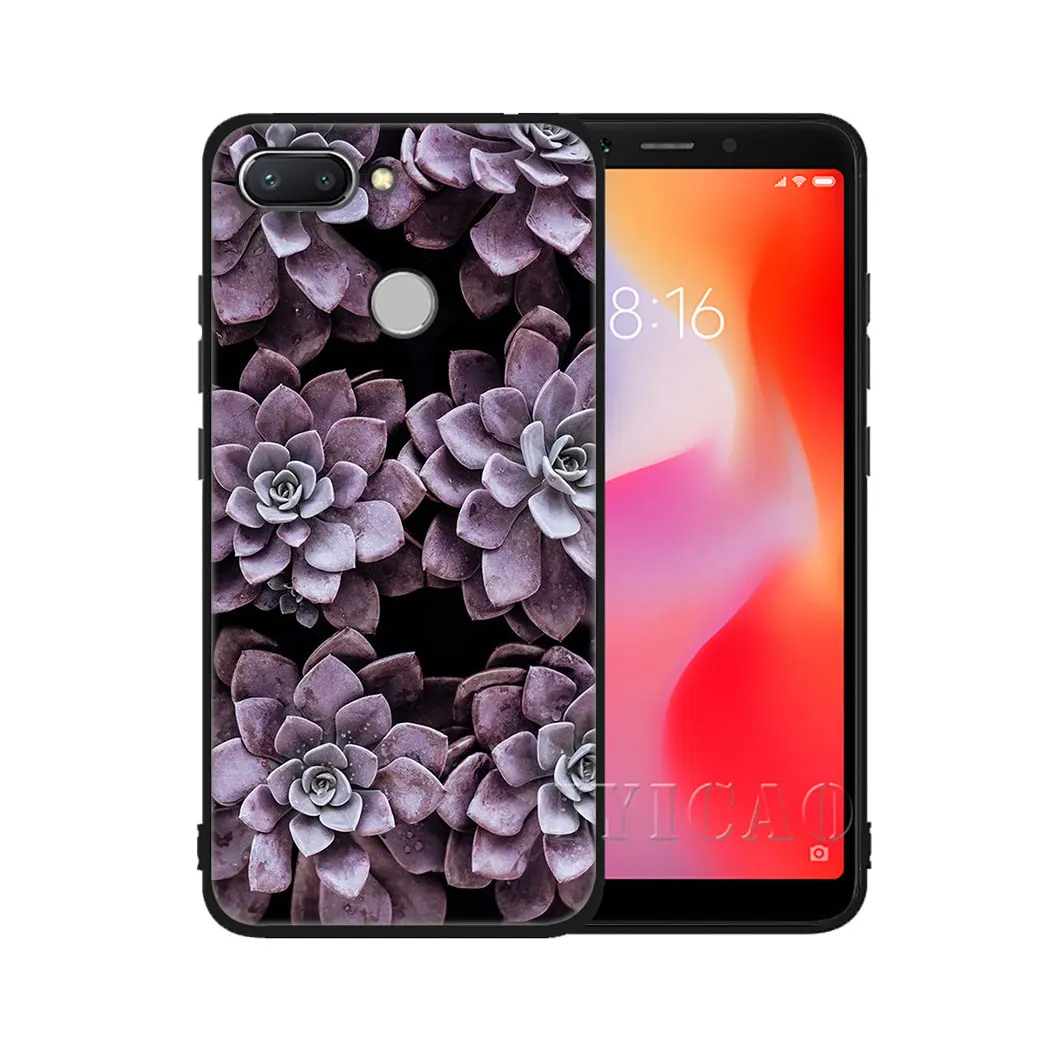 IYICAO растения кактус мягкий прочный чехол с изображением цветов для Xiaomi Redmi 4A 4X5 5A 5