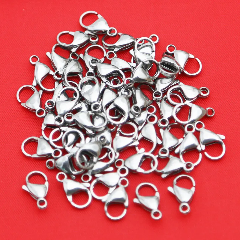 

Jewelry Accessories 316 Stainless Steel Silver Lobster Clasps Claw Jewelry Hook Findings for Necklace Chain Bracelet