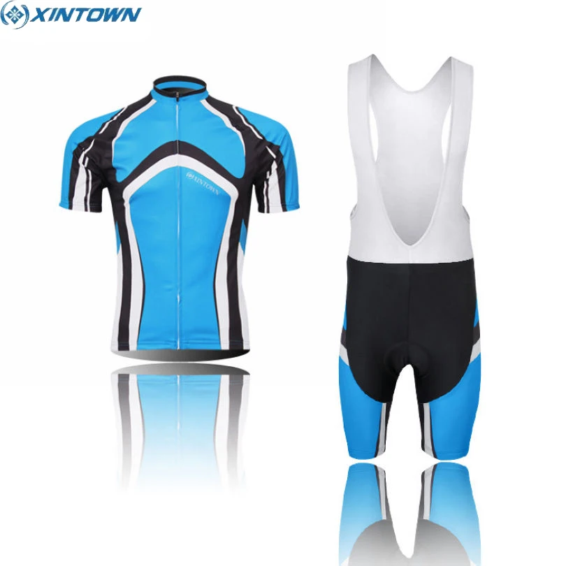 

XINTOWN Team, синяя велосипедная майка, Ropa Ciclismo, велосипедные шорты (нагрудник), комплект велосипедной команды, высококачественный комплект одежд...