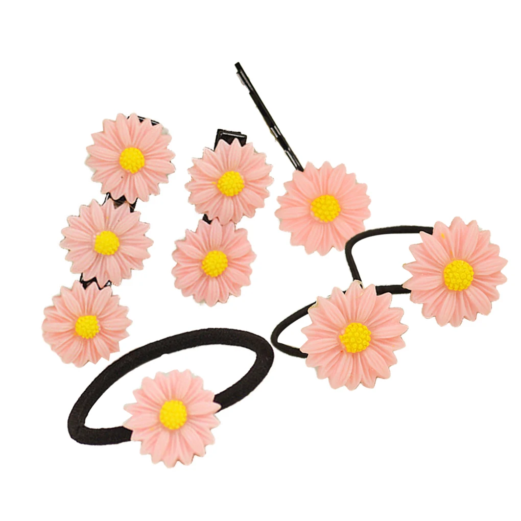 

Women Floral Shape Hair Clips Ear Hairpins Barrettes Headwear Hair Tie Hoop Girls Headdress