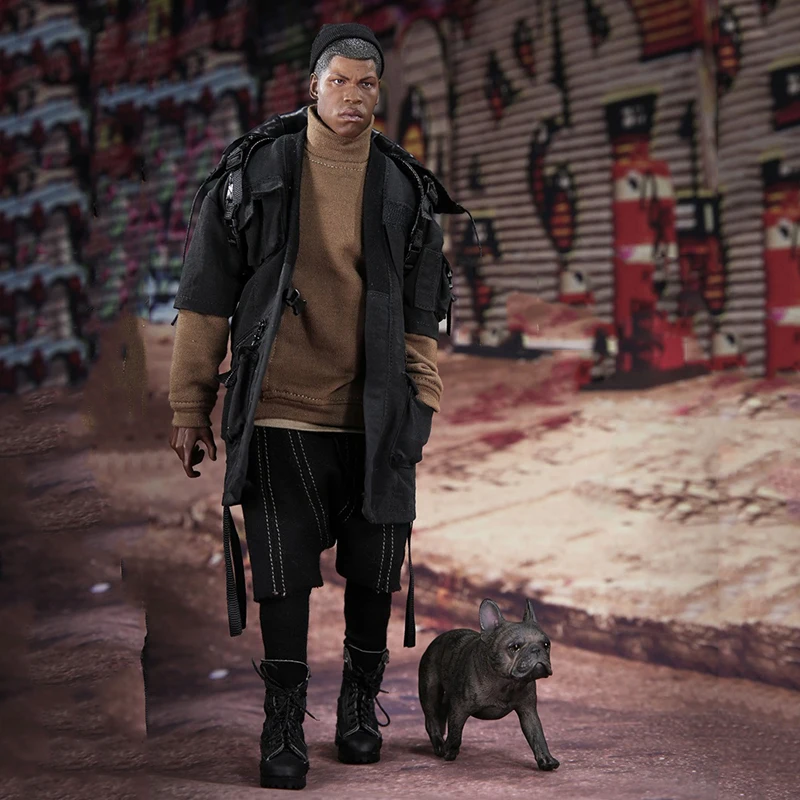 1/6 Scale черный мужской спортивный стиль уличный тренд Молодежная мужская модная