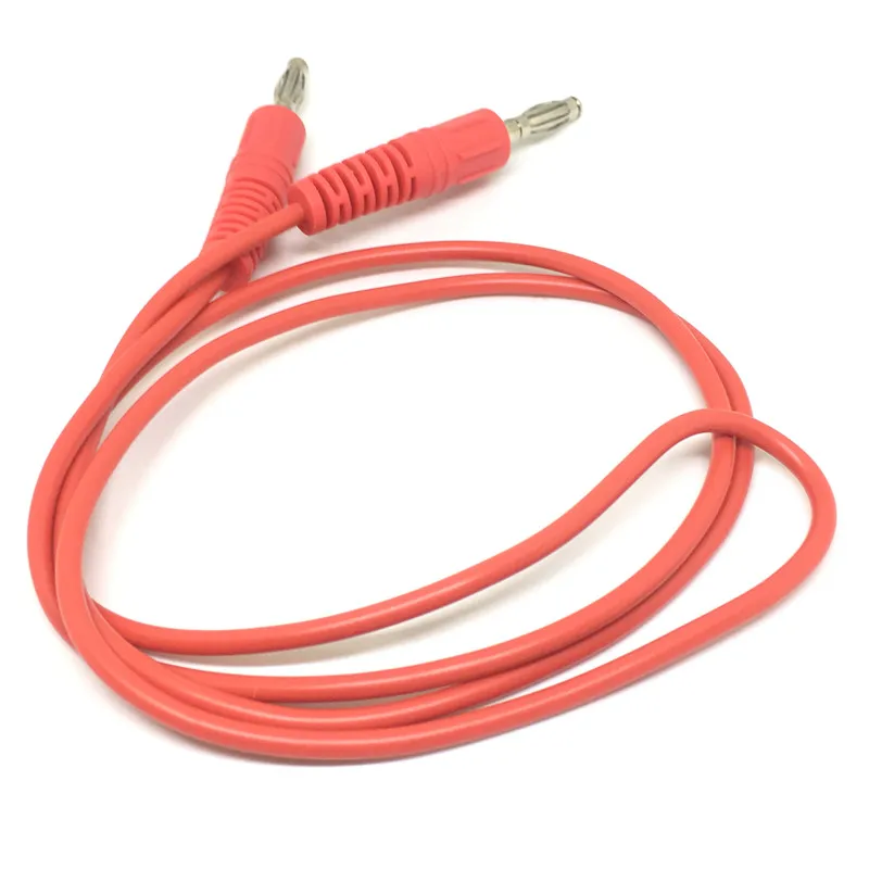 10 шт. L = 1 м высокогибкий 16 awg силиконовый M 4 мм Штабелируемый разъем типа банан для