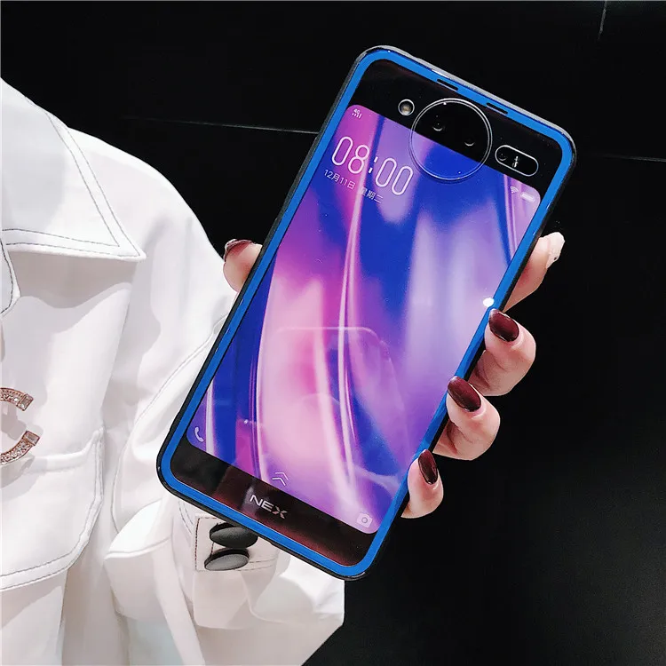 ДЛЯ VIVO NEX двойной дисплей обложка кожаный чехол Гибридный прозрачный стекло