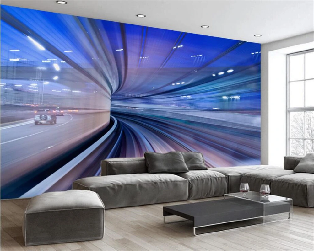 Beibehang пользовательские обои 3D стерео силуэт канал бар K TV Ресторан гостиная