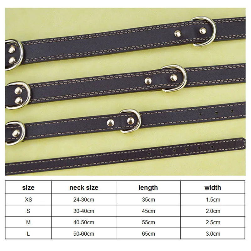 Коричневый черный кожаный ошейник для собак сверхмощный из натуральной кожи