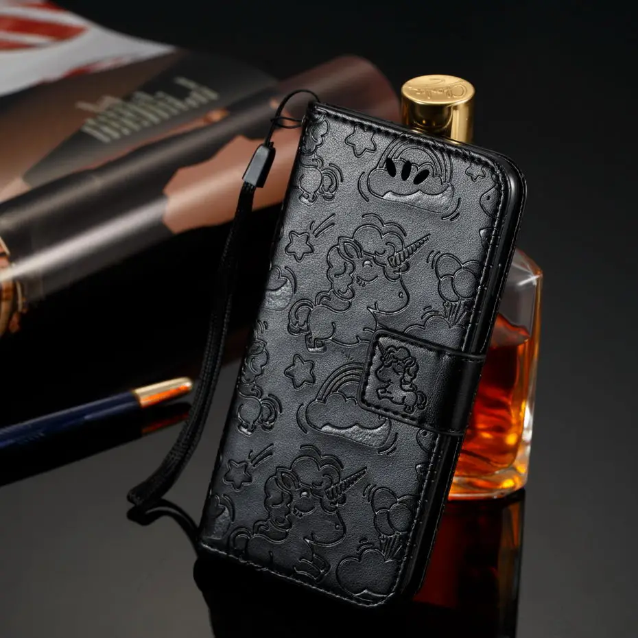 Black Чехол-книжка из искусственной кожи для Xiao mi Red mi 5A 5 Plus 3S 4A Red mi Note 4X4 5A 5 Pro Prime mi 5C 5X 6X Red mi 4X 5A чехол для телефона - Цвет: Black