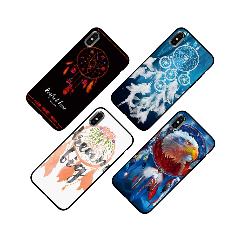 Красивый Ловец снов Мягкий ТПУ чехол для Apple iPhone 6 6S 7 8 Plus 5 5S SE X XS MAX XR силиконовые