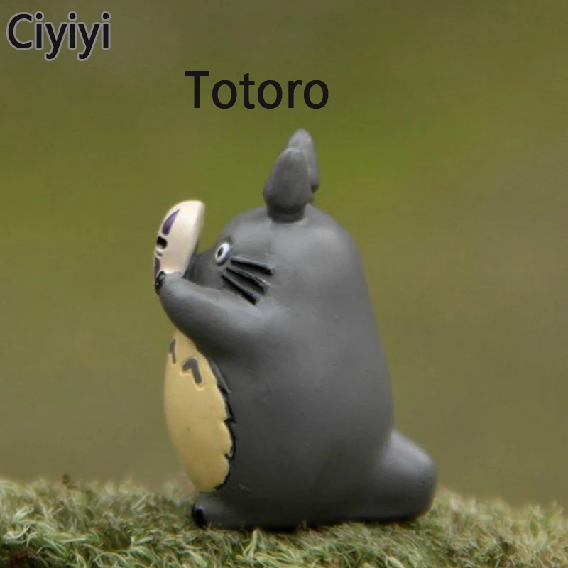 Милый мультфильм мини Тоторо игрушка для горшечных растений и украшения комнаты