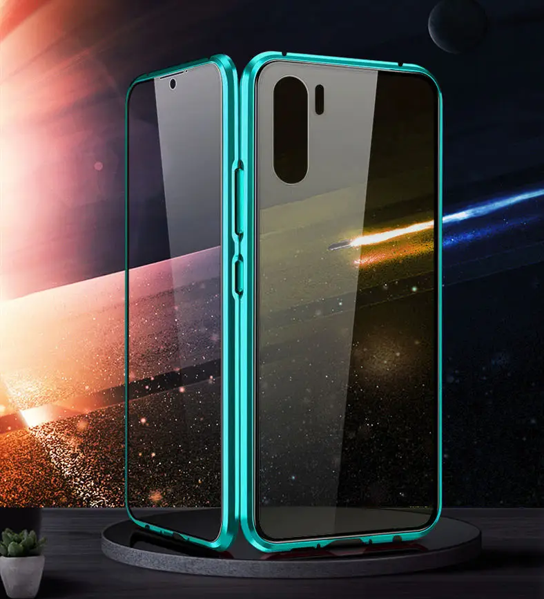 Роскошный защитный Магнитный чехол для всего тела huawei P30 Pro P20 mate 20 360 закаленное