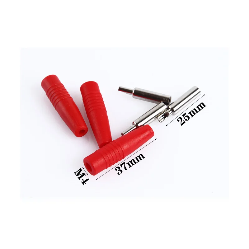 50 шт./лот 4 мм паяльная Штабелируемая штепсельная вилка типа банан|banana plug