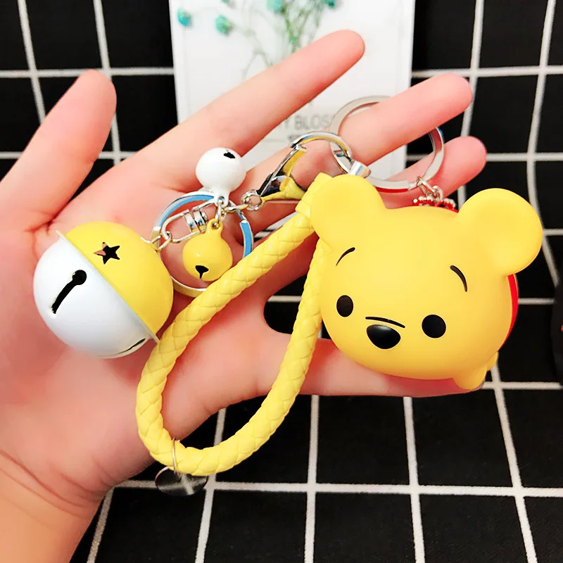 Cute Didier Doll Cartoon Duck Couple Keychain Bag Catch Machine Hanging Bell Charm Womens Accessoires | Украшения и аксессуары