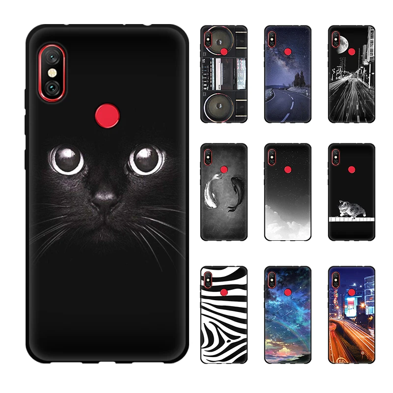 Чехол JURCHEN для телефона Xiaomi Redmi Note 6 Pro мультяшная силиконовая Мягкая задняя крышка