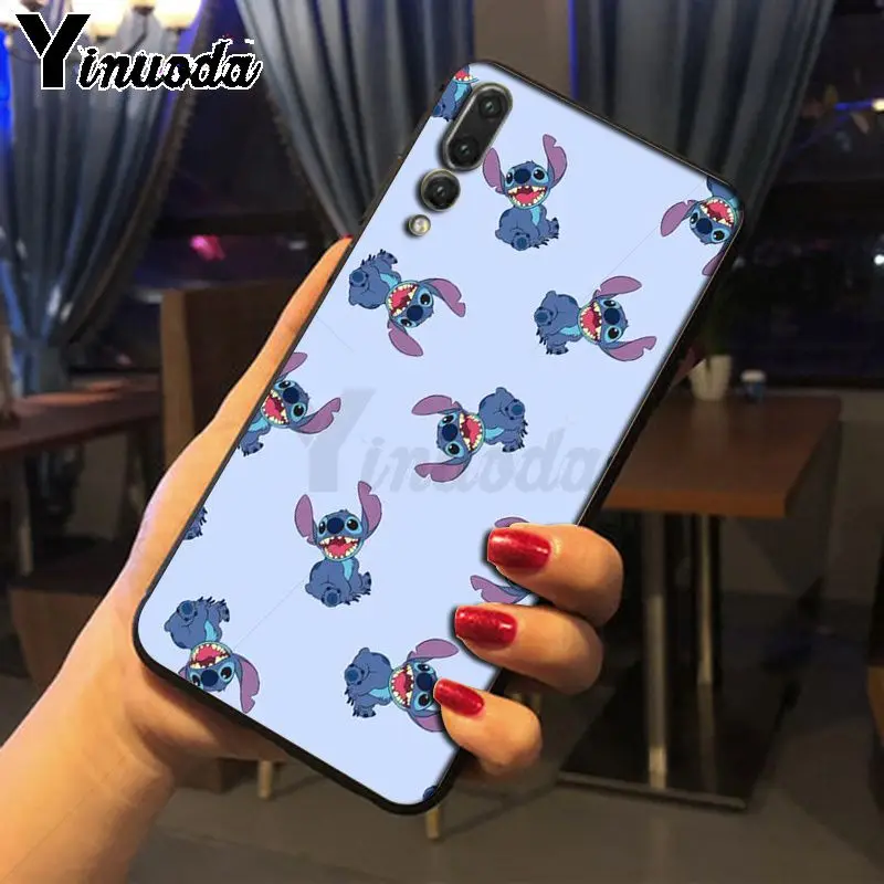 Yinuoda lilo stich ohana Модный чехол для телефона Huawei P20pro mate10lite p9 p10plus honor 8x 7A nova3i mate20lite funda |