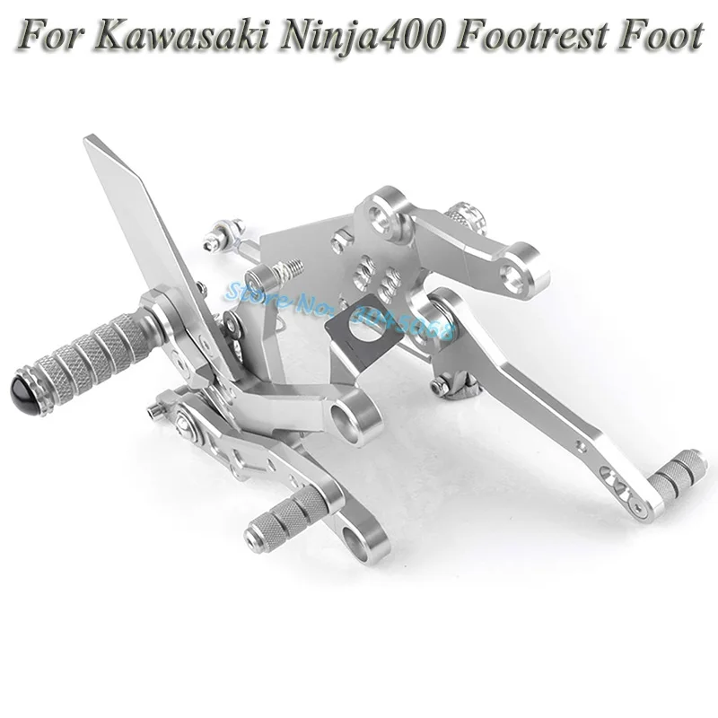 CNC для Kawasaki Ninja400 Ninja 400 аксессуары для мотоциклов CNC Алюминиевые Регулируемые задние наборы Rearset подножка колышки для ножных опор 18