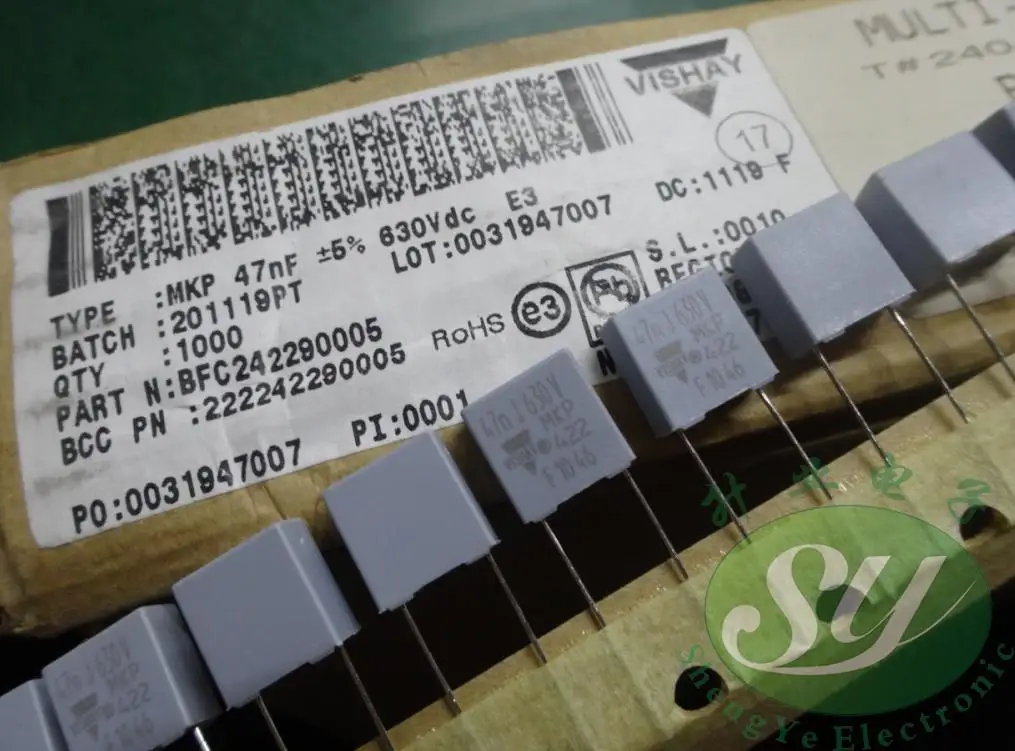 2019 горячая распродажа 20 шт./50 шт. VISHAY 0 047 мкФ/630v 47nf 473 MKP Новый 8 мм пленочный