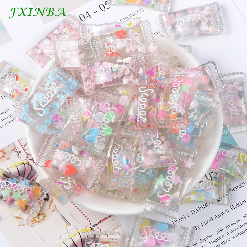 Fxinba 1/3/5 шт. Прозрачный конфеты, Чарующее ювелирное Slime наполнитель DIY Украшение телефона Декор шармы из полимера в форме ягодок Лизун глины поставки слаймов игрушки