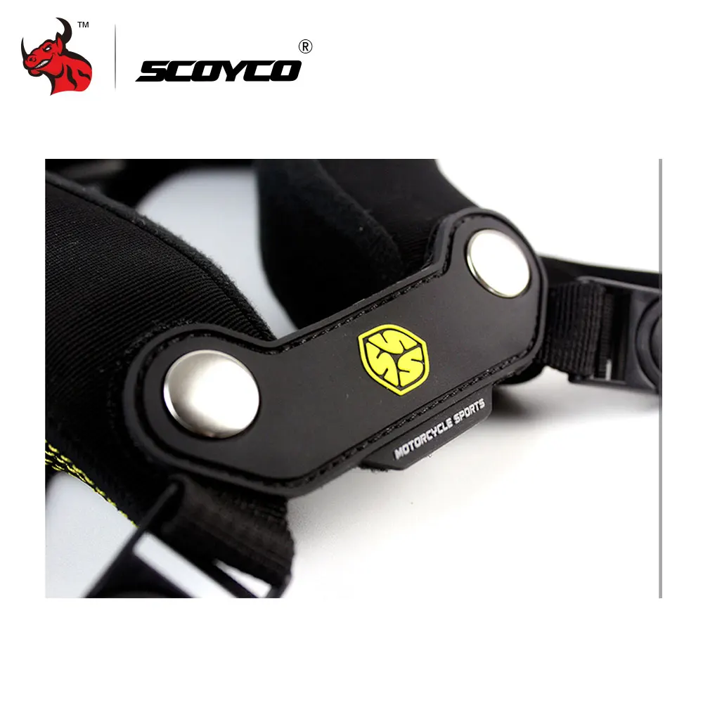 SCOYCO мотоциклетная защита для Шеи Горный квадроцикл MTB велосипед на дальние расстояния гоночный защитный фиксатор мотокросса защита шеи черный