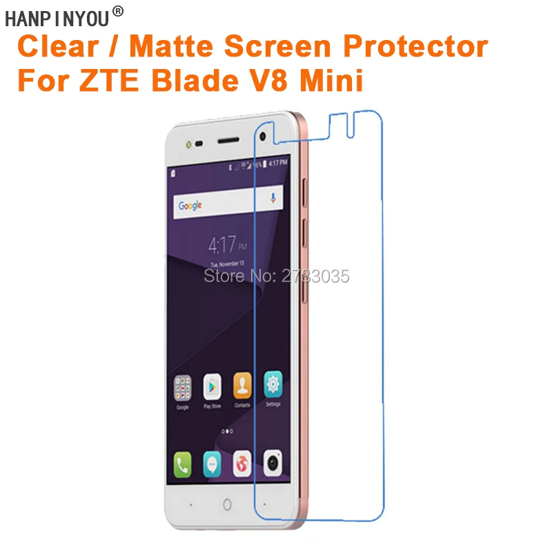 Для ZTE Blade V8 Mini / V8mini 5 0 &quotпрозрачная глянцевая/Антибликовая матовая защитная