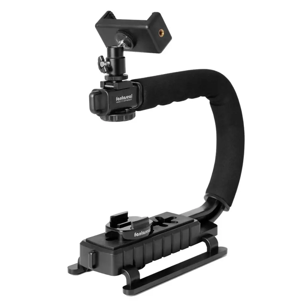 C-shaped Stabilizer Стабилизатор U-grip c-образный ручной держатель камеры Steadycam Кронштейн ручной установки для Gopro Hero 7 6 5 4 3+ sony Action Cam - Цвет: C-shaped Stabilizer