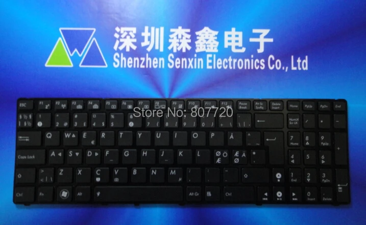 Скандинавская клавиатура с подсветкой для ASUS G73 N61 N61JV N61JA N61VG N61W G73JW N61VF G73JH G73SW