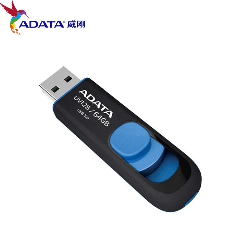 Абсолютно новая мода ADATA UV128 высокоскоростной флеш накопитель USB 3 0 64GB 32GB 16GB Memory Stick