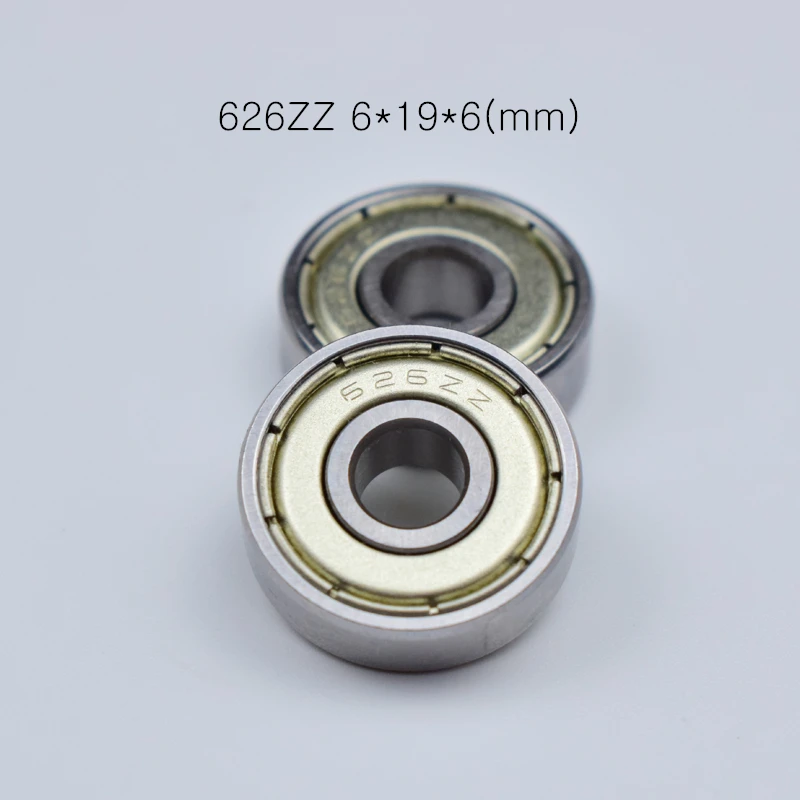 626ZZ 6*19*6 мм 10 шт ABEC 5 подшипники шт. металлические герметичные Миниатюрный