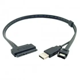 2 5 дюймовый жесткий диск SATA 22Pin к Esata Data + кабель с питанием от USB 50 см|Компьютерные