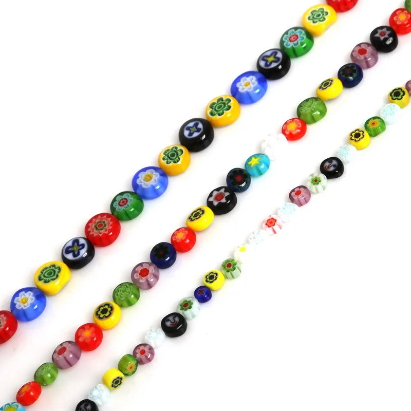 Стеклянные бусины для ожерелья браслета бижутерии 4/6/8 мм|glass evil eye beads|glass tube beadsglass
