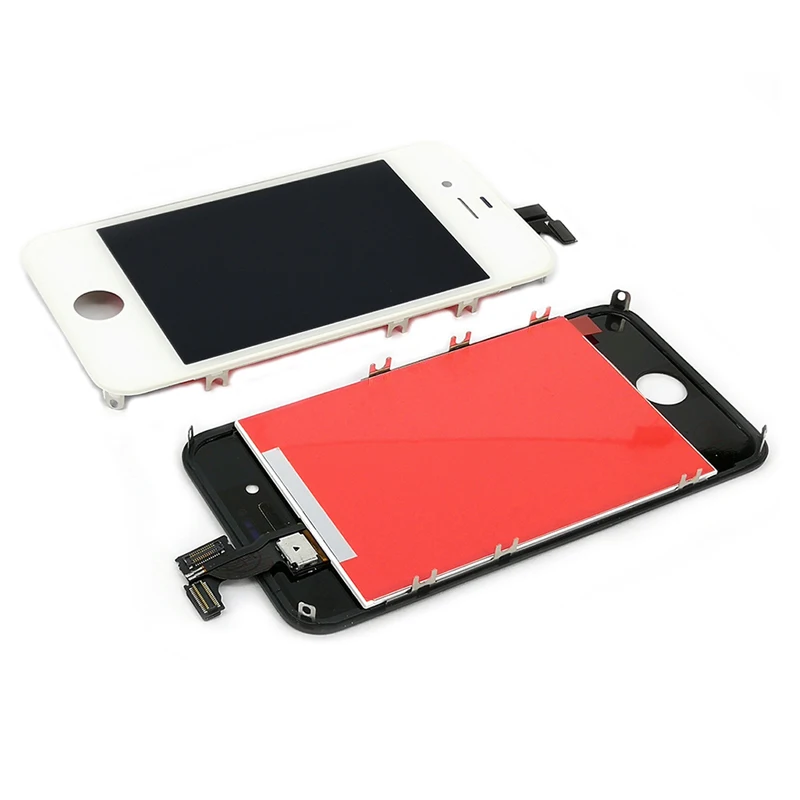 1 Piece LCD Screen Display Assembly For iPhone 4 4S Digitizer Touch Replacement Complete Free Gifts+Tempered Glass | Мобильные