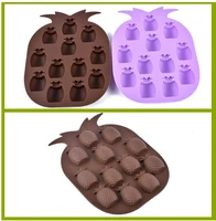 wholesale 1000pcslot ice cream tools brand new ice maker mould bar party drink ice tray pineapple shape ice cube freeze mold