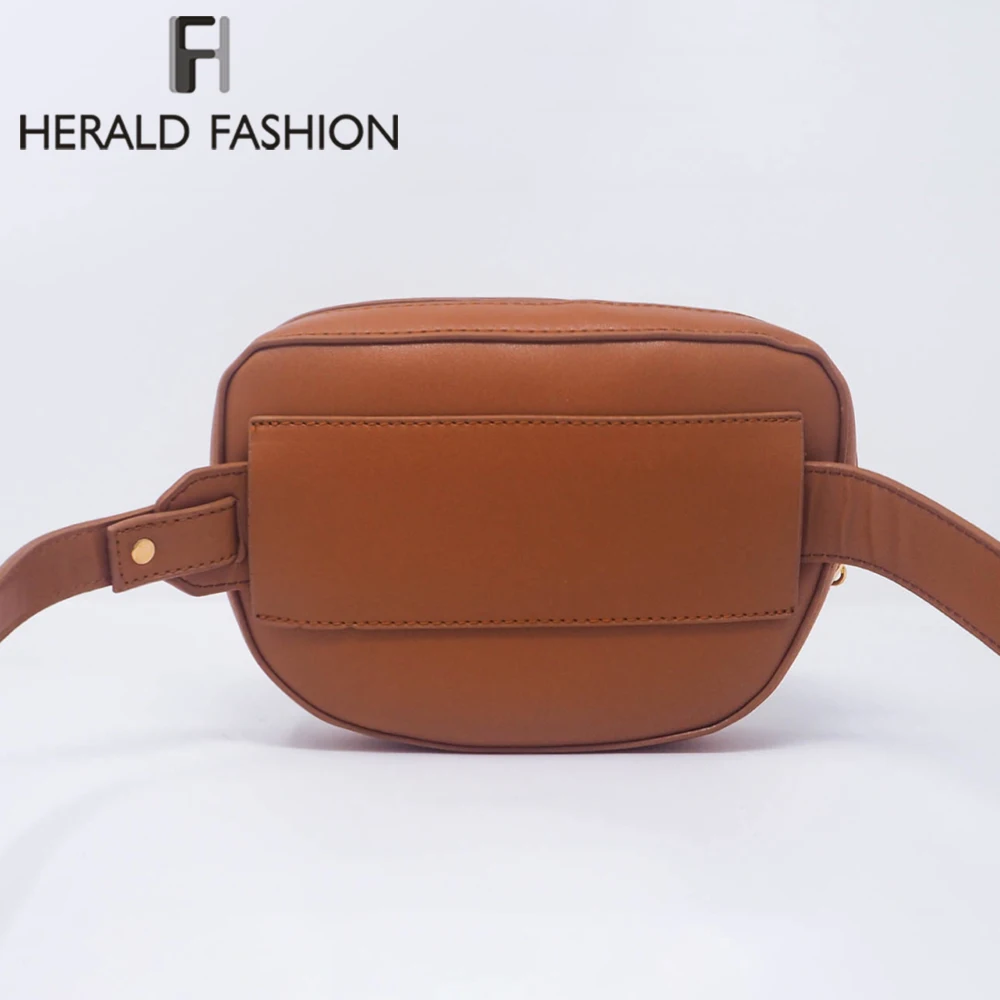 Herald Fashion качественная Кожаная поясная сумка женская на ремне роскошная брендовая