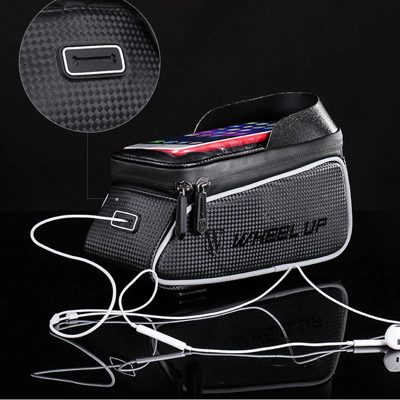 Wheel Up Bicycle Front Bag MTB Touch Screen Bags Road Bike Top Tube Frame Storage for 6.0 inch Mobile Phone|Сумки и корзины для