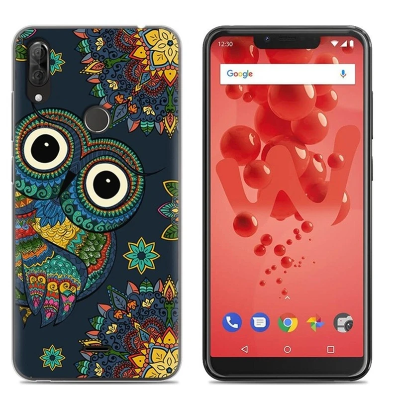 Чехол для телефона Wiko View 2 Plus модный дизайн рисунок из ТПУ мягкий милый чехол