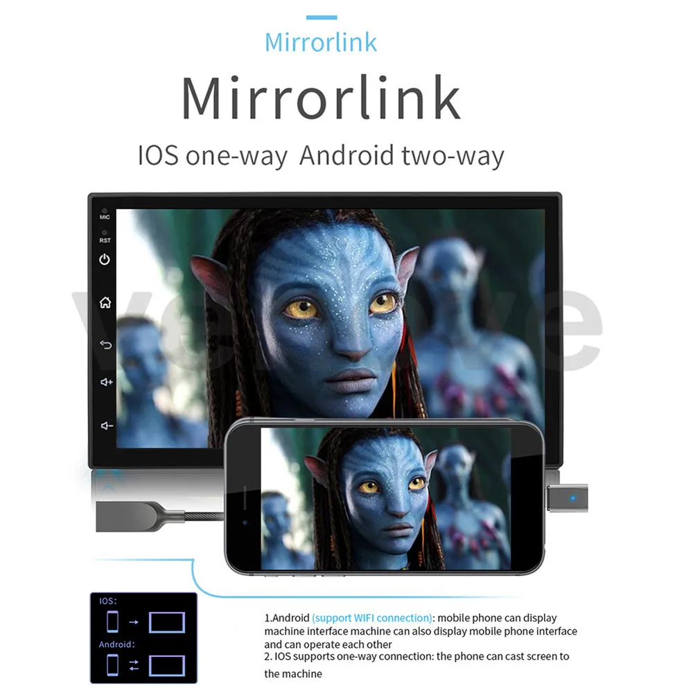 Android 10 1 2din четырехъядерный автомобильный Радио мультимедийный плеер 7 &quotHD