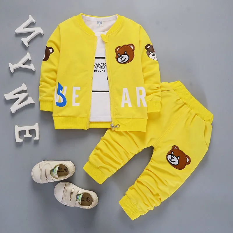 Новый комплект для мальчиков и девочек 0-1-2-3 лет на весну осень 2018 новый тренд