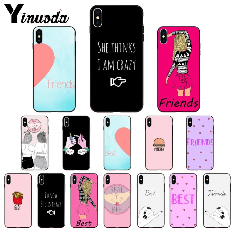 Yinuoda ты мой друг лучшие друзья высококачественный чехол для телефона iPhone 8 7 6 6S Plus 5