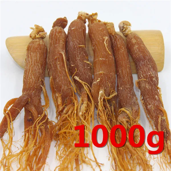 1000g Дикие красные корни женьшеня редкие китайские горы чанбаи красный женьшень - Цвет: 1000g