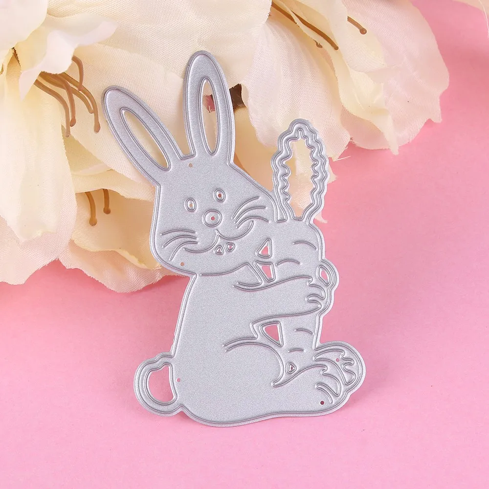 Cute Animal Rabbit Metal Cutting Dies Stencils for DIY Scrapbooking New 2019 Album Paper Card Decor Embossing Die Cuts Easter | Дом и сад