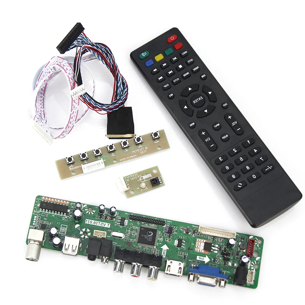 T. VST59.03 LCD/LED плата драйвера контроллера (ТВ + HDMI VGA CVBS USB) для LP101WSA (TL) (A1) PQ 3QI-01 LVDS