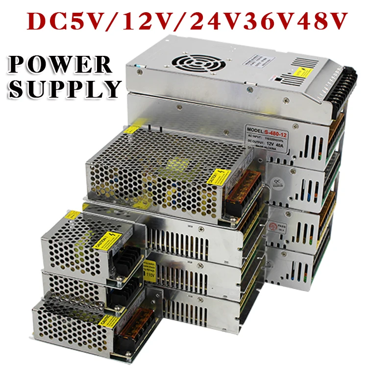 Лидер продаж AC85-265V 110V 220V постоянного тока до DC5V 12V 24V 36V 48V 1A 2A 3A 5A 10A 15A 20A 30A 40A 80A CCTV/блок питания светодиодной ленты адаптер