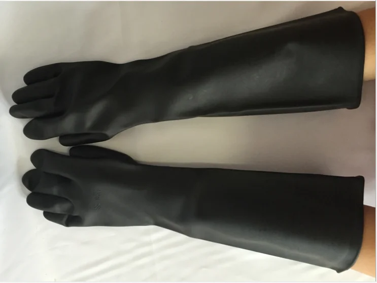 50 см Высокое качество защитные перчатки рабочие белые/Черные Водонепроницаемые