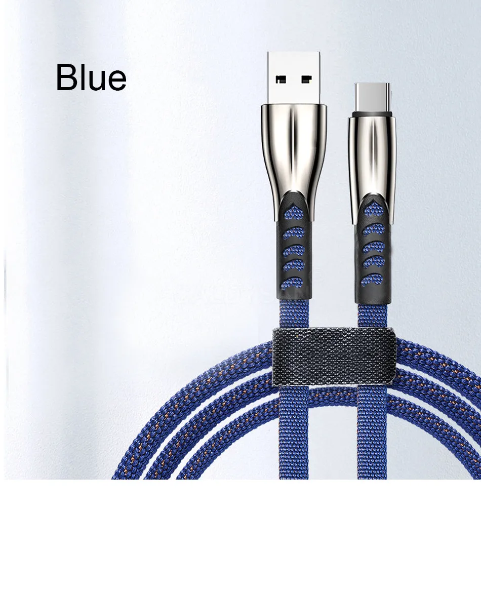Кабель USB type-C для быстрой зарядки 1 м 2 м 3 м 3.0A для huawei K20 samsung S10 S9 S8 Android мобильный телефон type-C шнур для зарядки данных