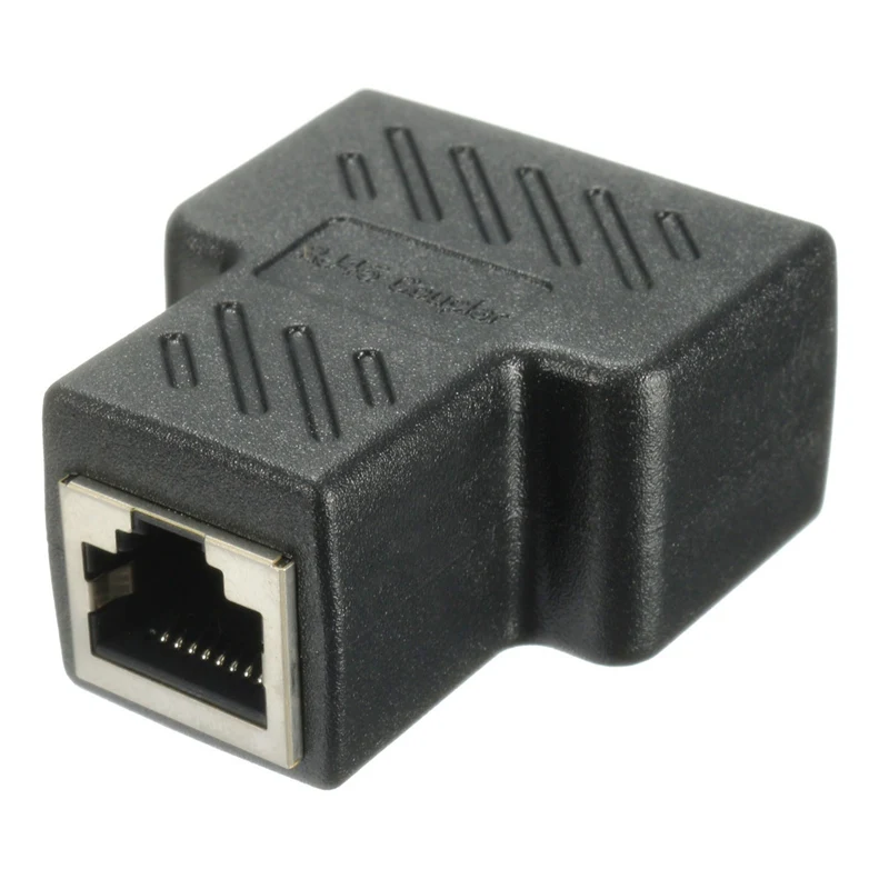 2 шт. CAT5 Cat5e RJ45 Сплиттер Adatper разъем защищенный переходник 8Pin Ethernet сетевой кабель