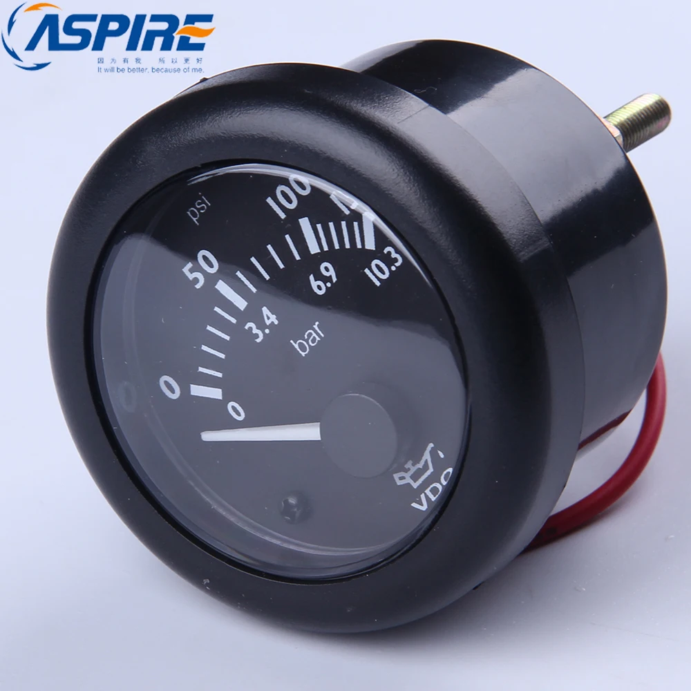 12V Optional VDO Oil Pressure Meter 52mm Voltmeter Diesel Engine Gauge | Обустройство дома