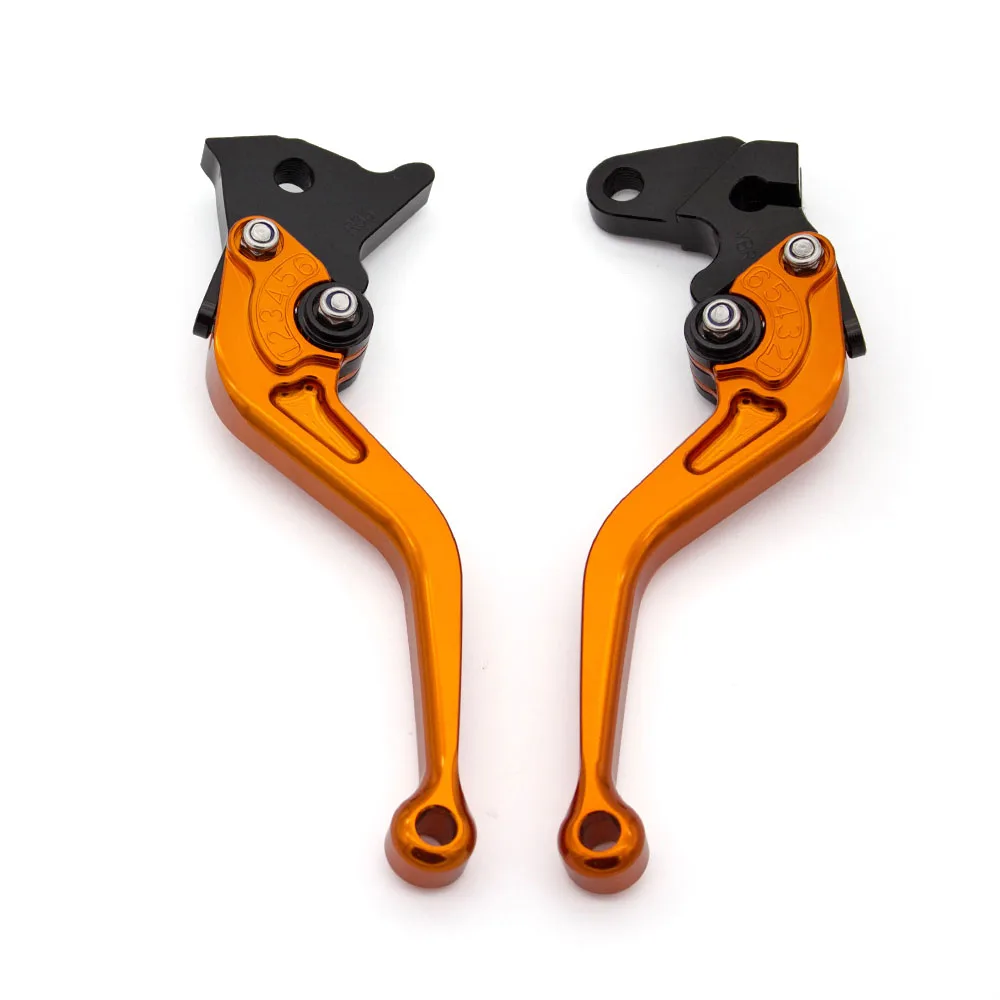 Orange FX CNC для Yamaha Virago 250 1988-2007 Virago 750 1988-1997 Virago 535 1987 аксессуары для мотоциклов Короткие тормозные рычаги сцепления - Цвет: Orange