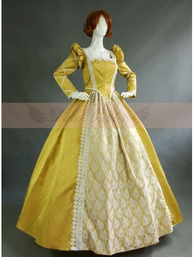 Желтое винтажное викторианское платье с длинным рукавом|victorian dress|dress dress dresslong sleeve