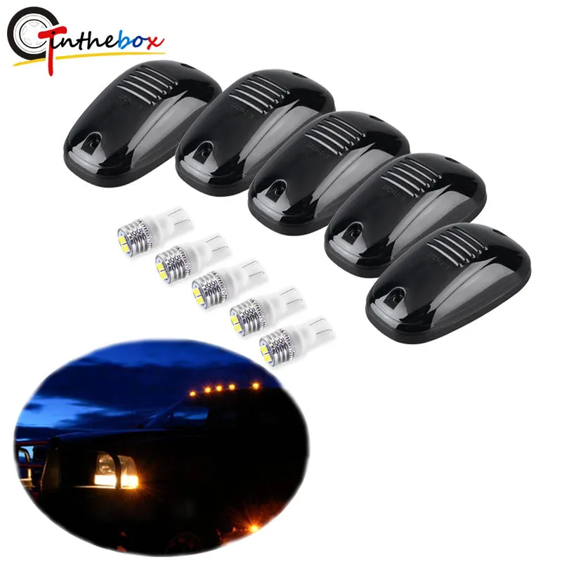 5 шт. Янтарный светодиодный фонарь на крыше кабины для Chevrolet Dodge GMC Ford ram Nissan Toyota Trucks, набор из 5 элементов, светильник на крыше