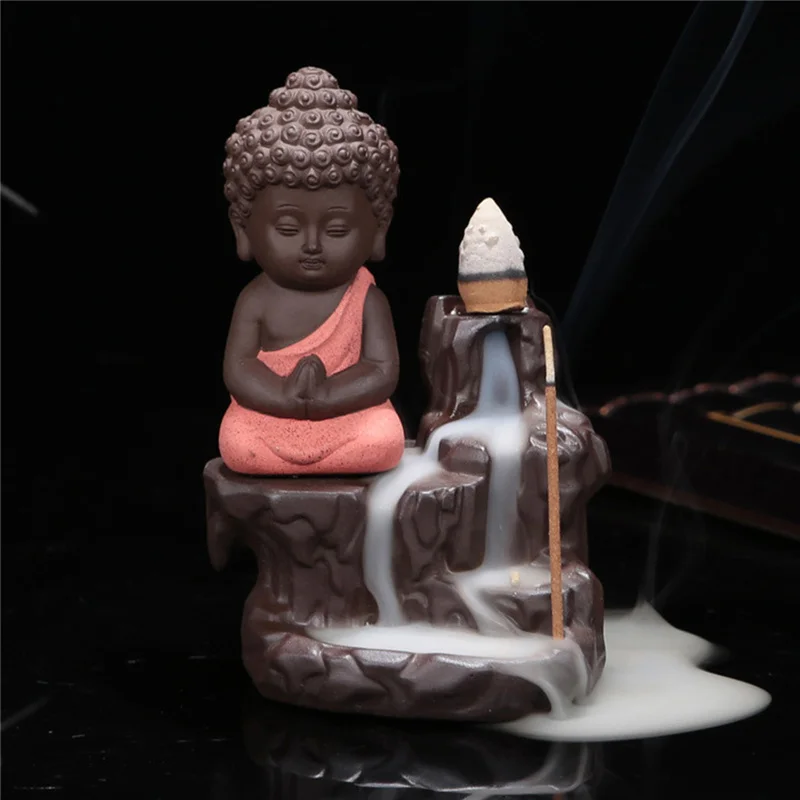 Китайская керамическая горелка для благовоний с Буддой Набор держателей