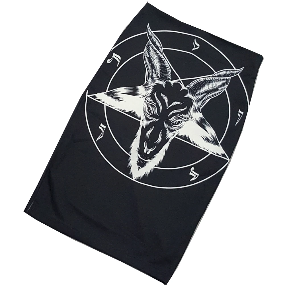 Летняя черная готическая юбка-карандаш в стиле панк-рок винтажная облегающая